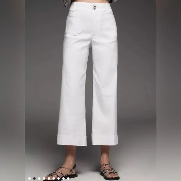 NWOT Anthropologie by Maeve Colette Crop pants - Picture 2 of 5